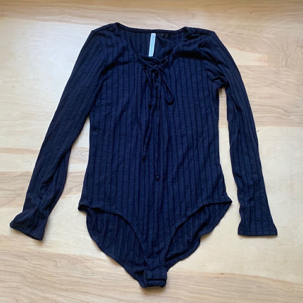 Forgotten Grace Navy Bodysuit